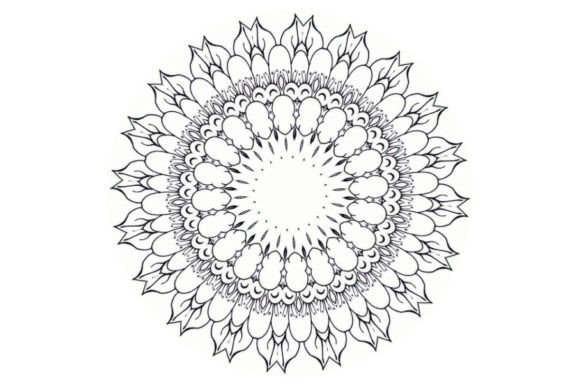 Circular Pattern Mandala Art Decoration: A Versatile Design Element for Creative and Commercial Applications