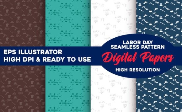 Elegant Labor Day Seamless Digital Paper Set: A Versatile Resource for Creative Projects