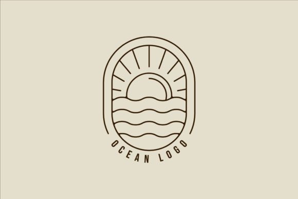Exploring the Versatility of Ocean Waves Line Art Logo Vector Design